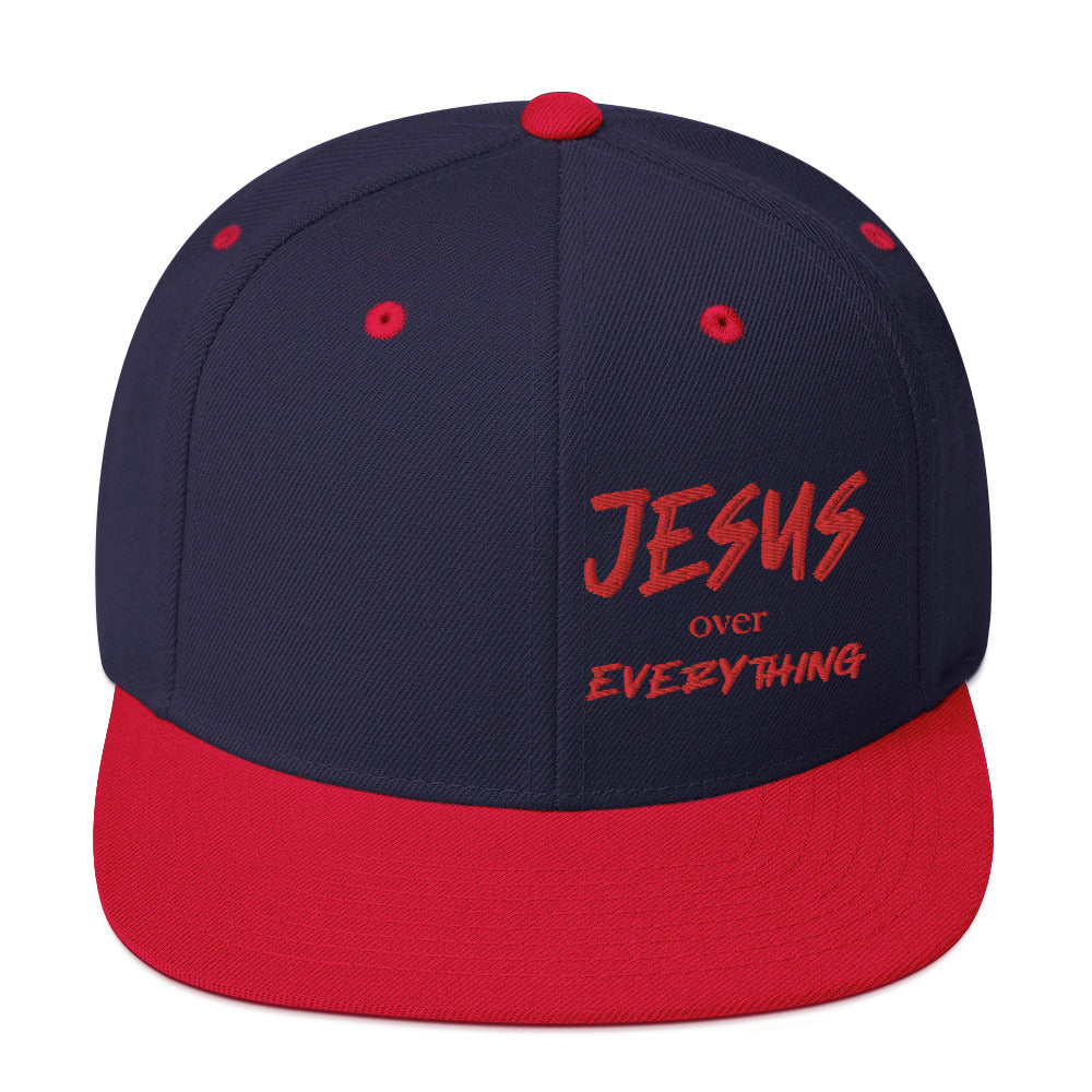 Jesus over Everything snapback hat
