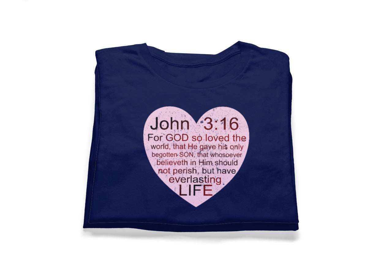 John 3:16 Heart Tee