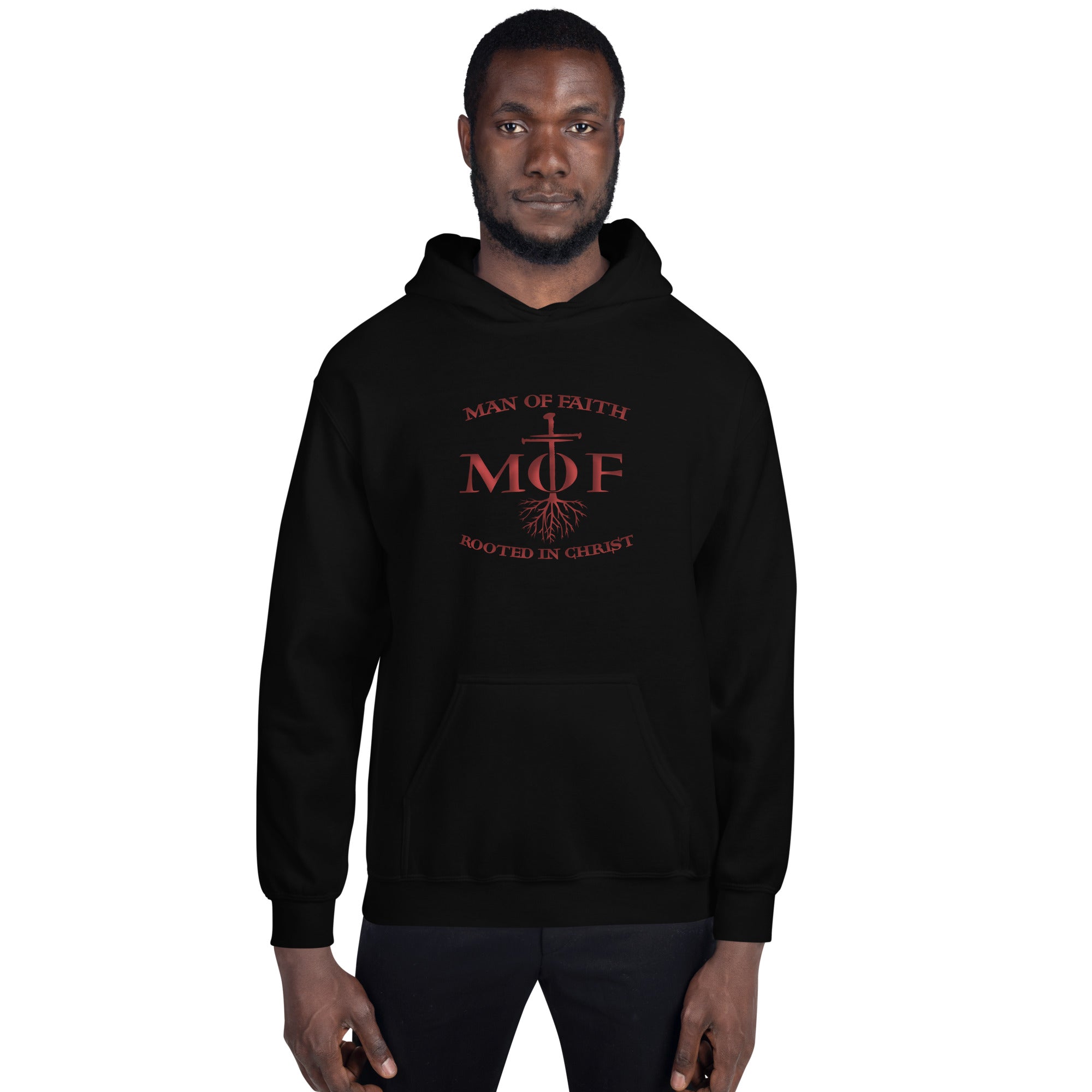 Man Of Faith Rooted In Christ Hoodie